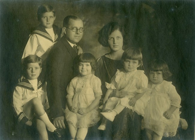 Kennedy Family posed for a studio photo.