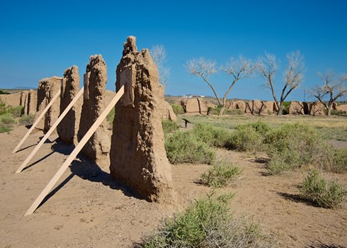 Fort Selden's fragile remains are preserved and protected today under the auspices of the Museum of New Mexico system of historic sites. Photo © Jack Parsons