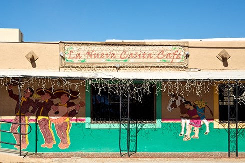 La Nueva Casita Cafe is among the eclectic array of homes and small businesses that populate the Mesquite Historic District in East Las Cruces. Photo © Jack Parsons La Nueva Casita Cafe is among the eclectic array of homes and small businesses that populate the Mesquite Historic District in East Las Cruces. Photo © Jack Parsons