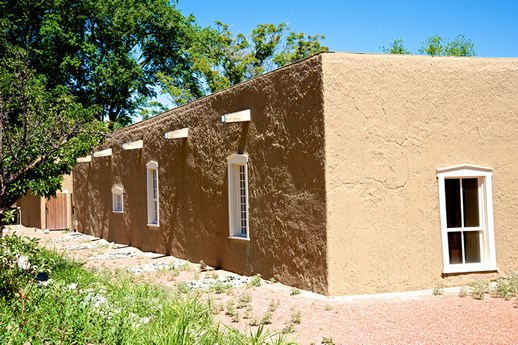 The 1860 Gutiérrez-Hubbell House in the South Valley of Albuquerque, New Mexico. Photo © Jack Parsons The 1860 Gutiérrez-Hubbell House in the South Valley of Albuquerque, New Mexico. Photo © Jack Parsons