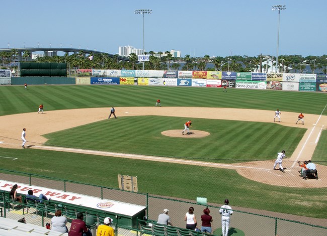 Jackie Robinson Stadium in Daytona Beach, FL, USA. Jackie Robinson Stadium in Daytona Beach, FL, USA.