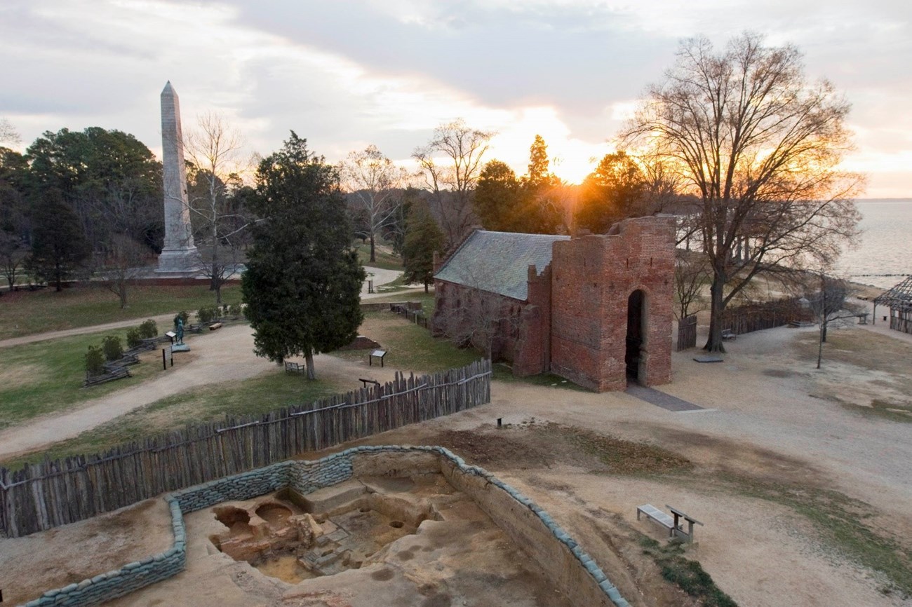 Jamestowne An aerial view of historic Jamestown