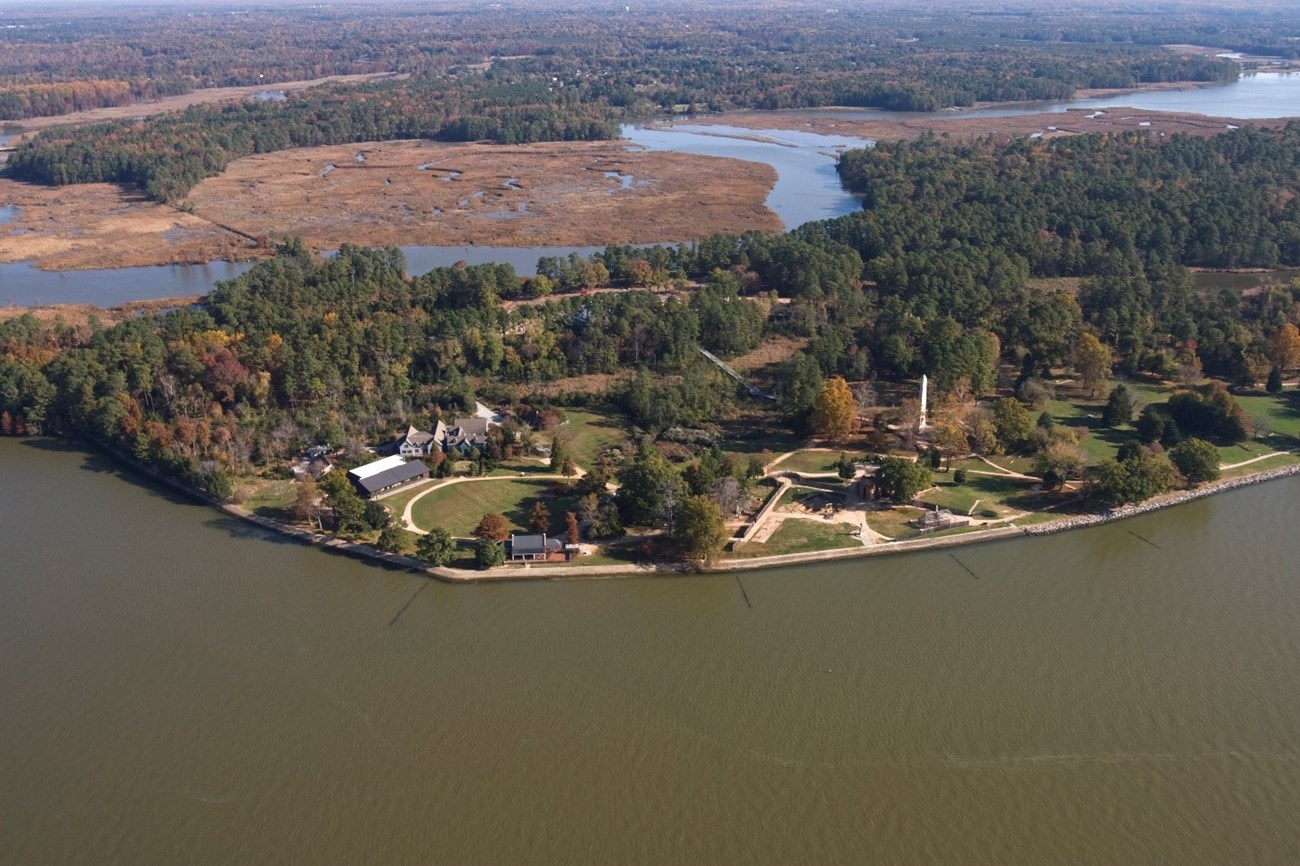 Jamestowne An aerial view of historic Jamestown