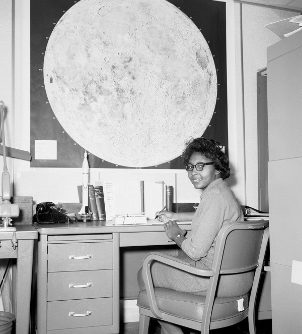 Woman at a desk