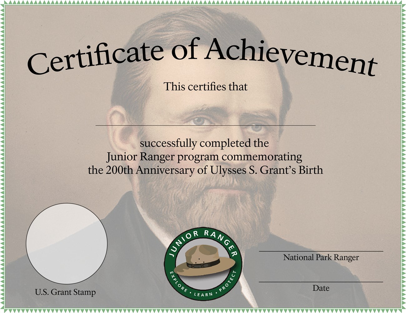 Junior ranger certificate