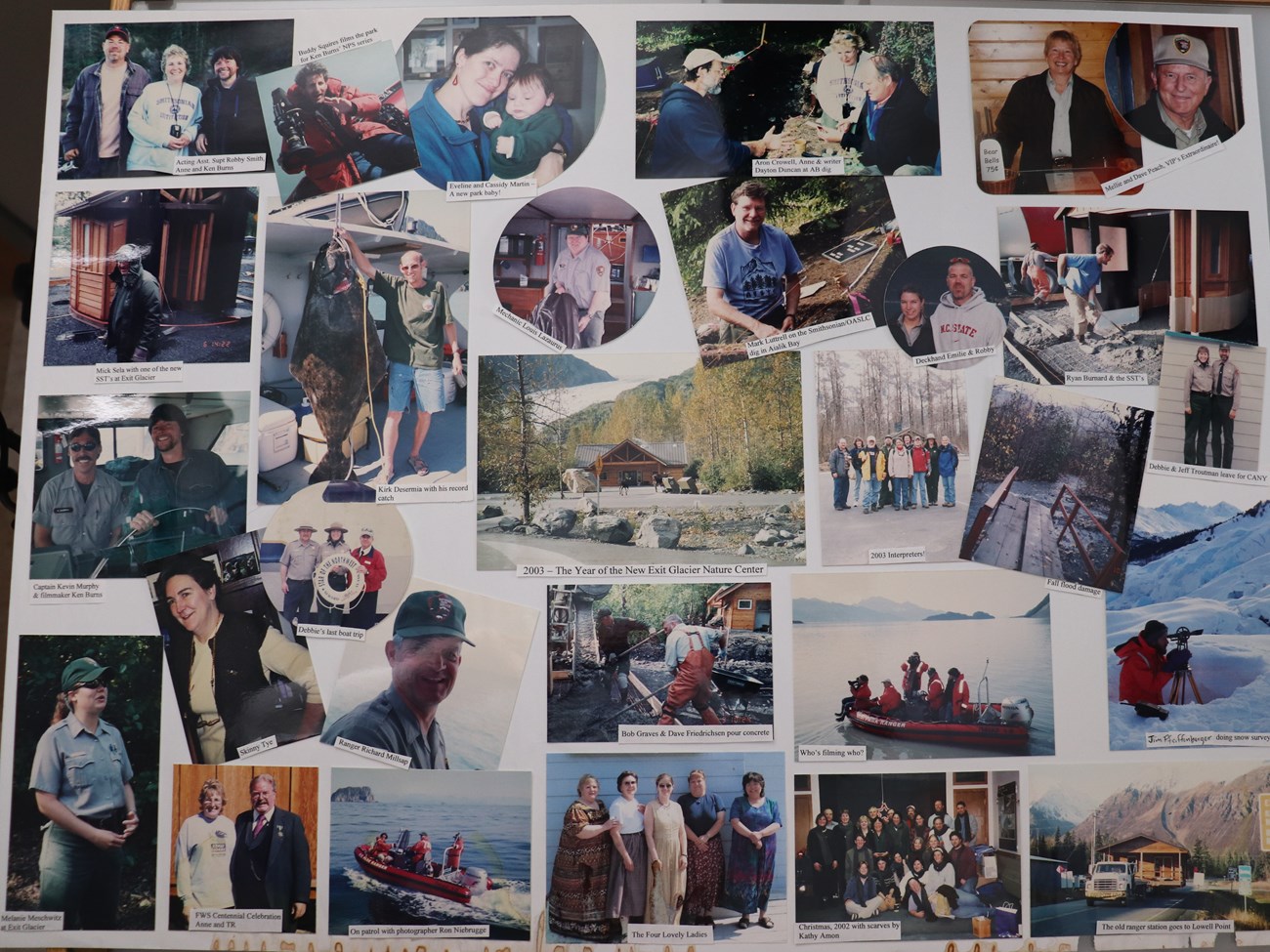 2003 Collage of photos of rangers in and out of uniform