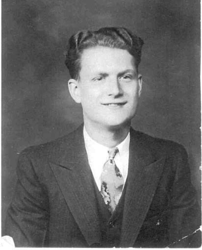 a young white man in a suit