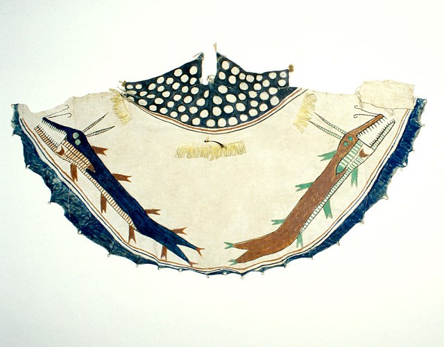 Kiowa Tipi Model Images of monsters drawn onto a tipi