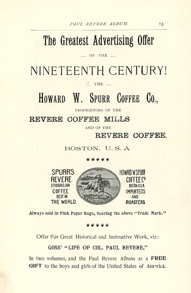 LONG 16133 Book page printed The Greatest Advertising Offer of the Nineteenth Century!