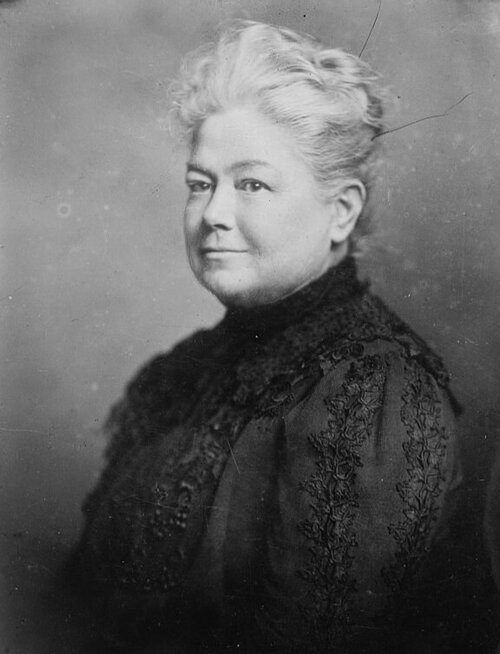 Black and white portrait of Laura Clay. LOC