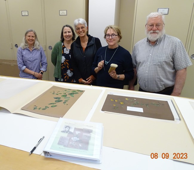 Team Sara with University of California & Jepson Herbaria Archives Director Dr. Brett Mishler