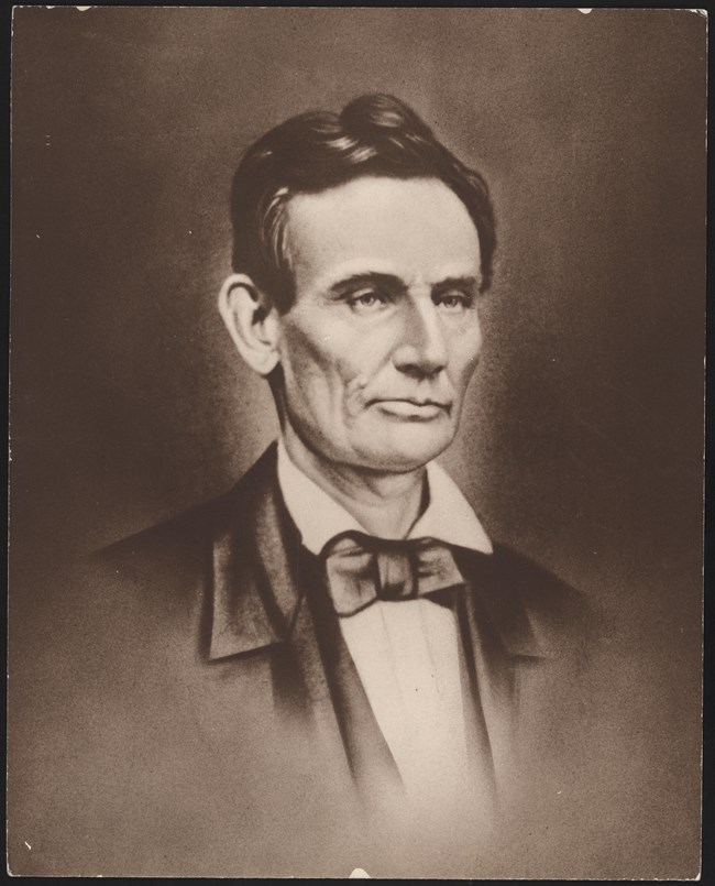 Lincoln Lost Ambrotype c1853 Portrait of Lincoln at age 44