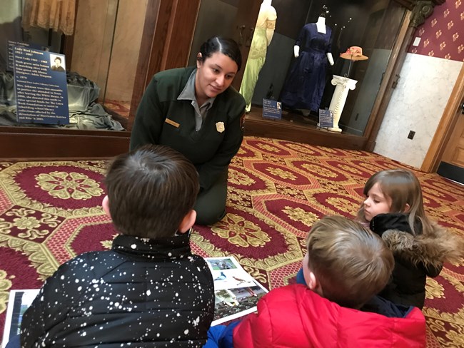 Park Ranger with children