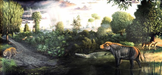 Illustration of prehistoric life