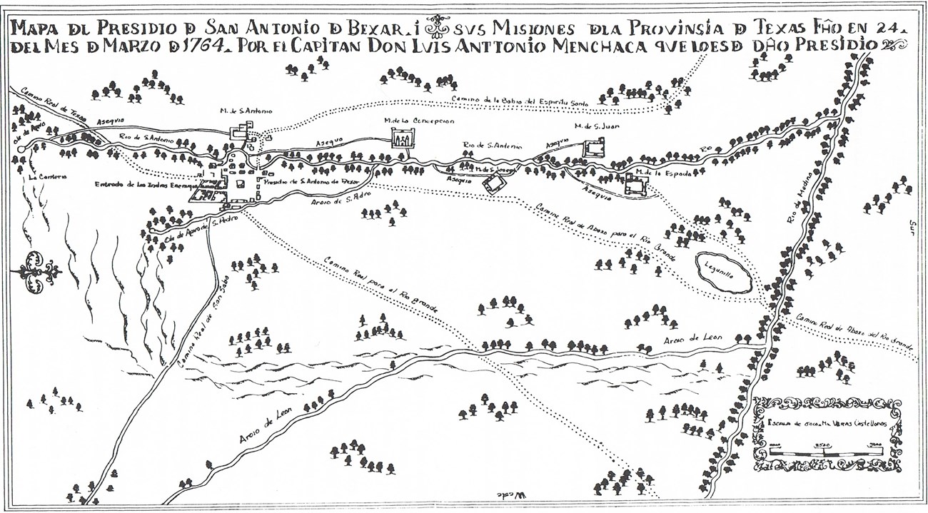 Mapa Del Presidio 1764 1764 map