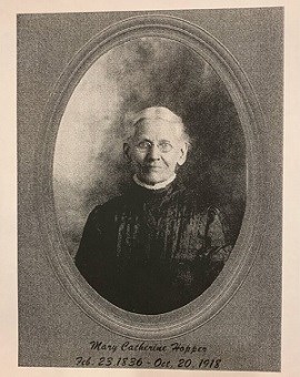 Mary Catherine Kate Hopper Black and white photograph of Mary Catherine (Kate) Hopper- mother of Phoebe May Hopper