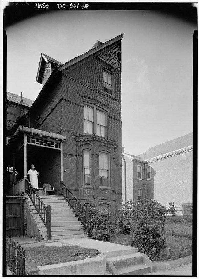exterior of the Mary Church Terrell House, 1933. HABS, LOC