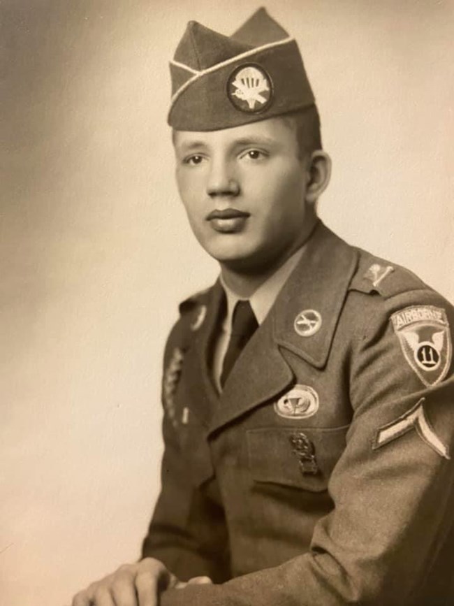 Max Farrington soldier portrait in uniform