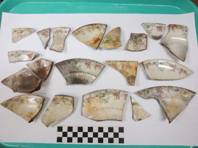 Ceramic Plates found during Facelift