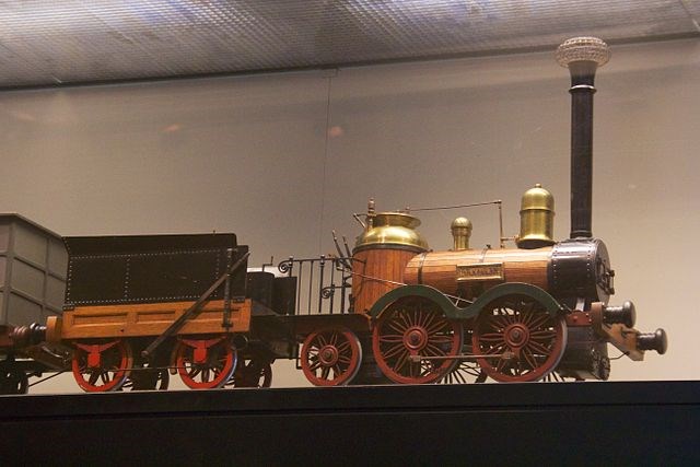 Saxonia steam locomotive Model of the Saxonia steam locomotive