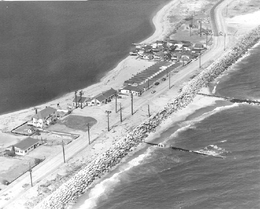 aerial view of Sandlass Beach
