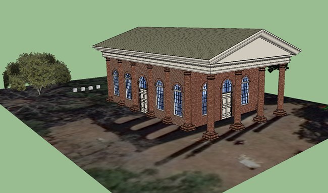 Student Rendering of the NW Corner. Student Rendering of the NW Corner.
