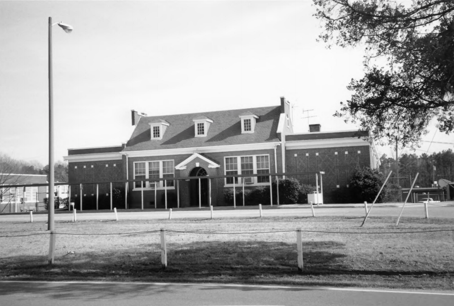 Exterior of a brick building