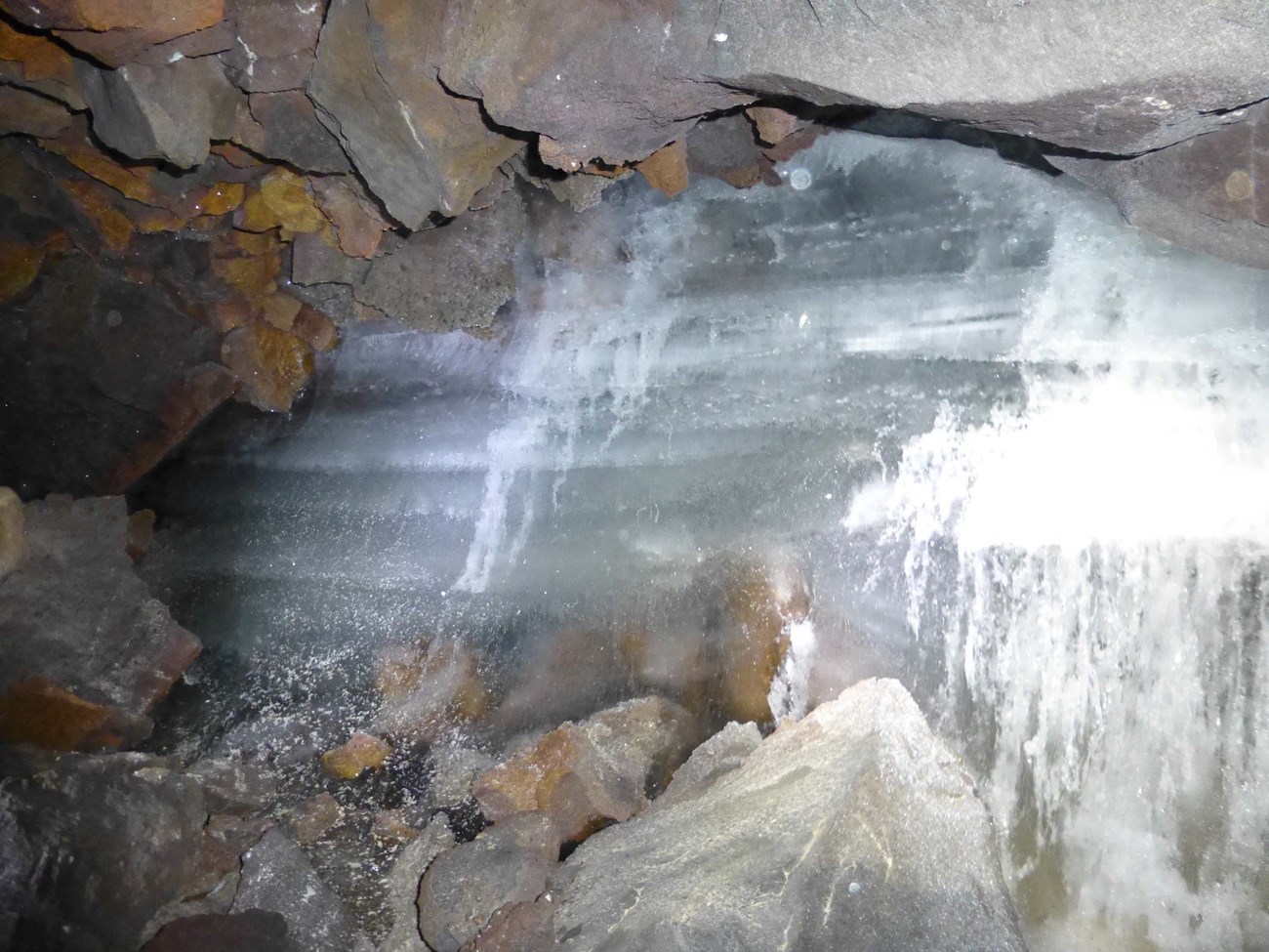 P1000201 photo of ice formation in a cave