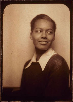 Black and White picture of Pauli Murray smiling