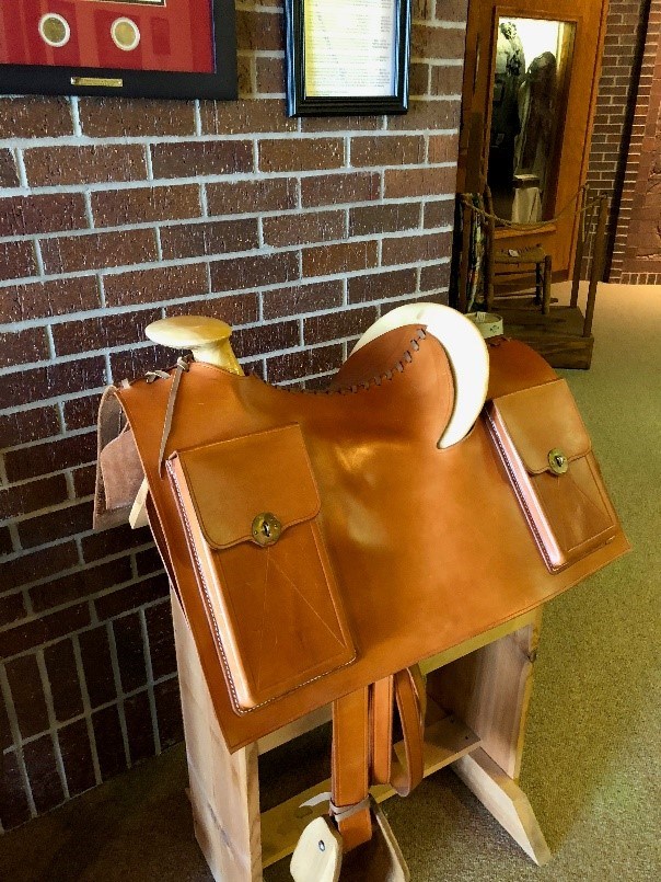 Mochila used along the Pony Express. Photo credit Petra Keller, NPEA. Mochila used along the Pony Express. Photo credit Petra Keller, NPEA.