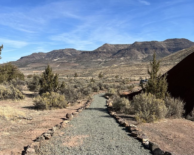 Painted Cove trail in the Painted Hills Unit.