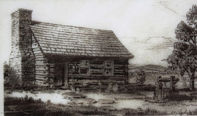 Payne's Cabin Home Artist rendition of Payne's Cabin Home