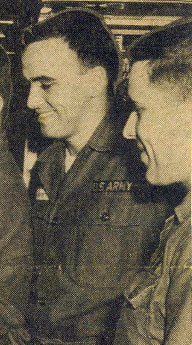 Man in uniform laughing