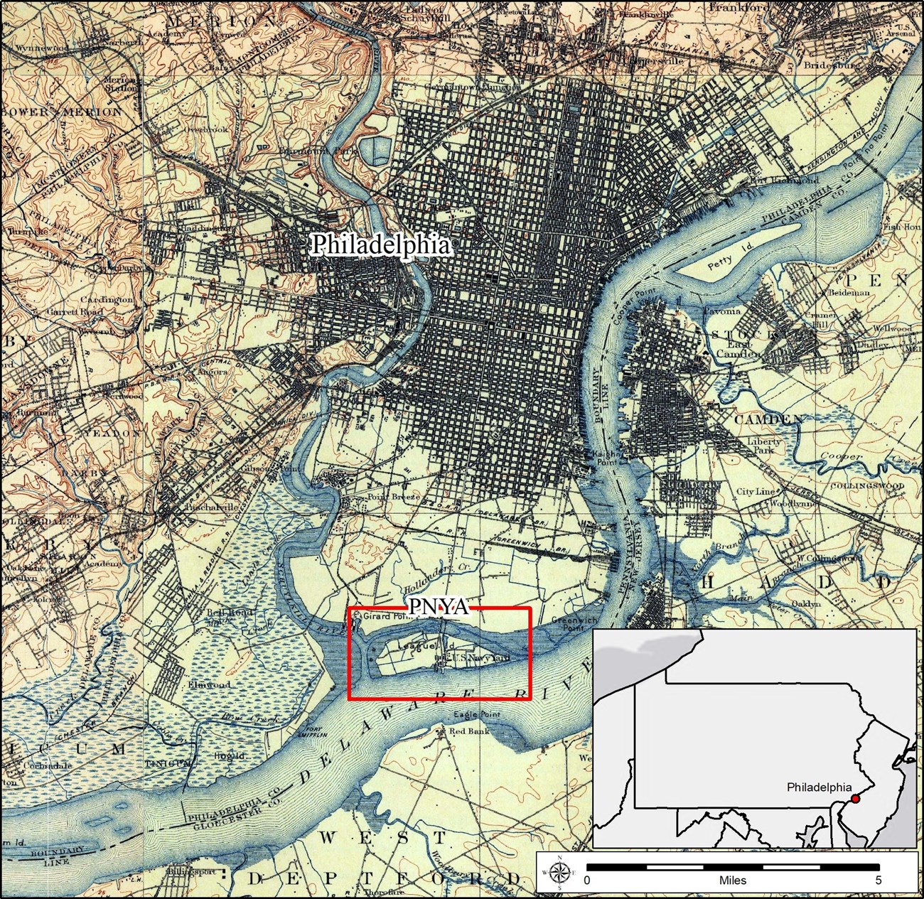 Philadelphia_1898_Reprinted1912_USGS 15 min quad_Map 1