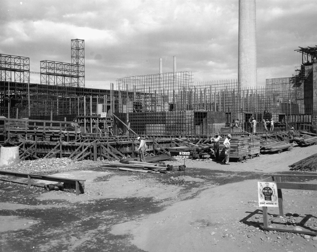 Construction at Hanford during the Manhattan Project