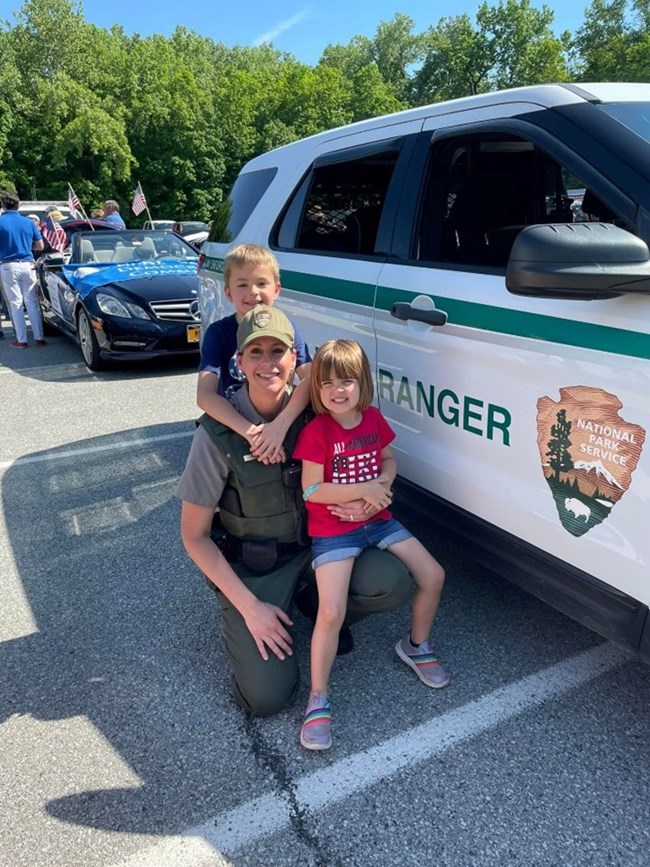 Ranger Janell Bissonnette Ranger Janell Bissonnette with her two children.