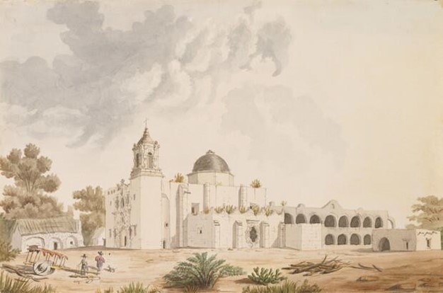 Painting of Mission San José by Edward Everett Painting of Mission San José by Edward Everett