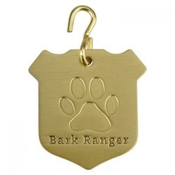 Bark Ranger Tag Bark Ranger Tag with words "Bark Ranger" and dog paw print