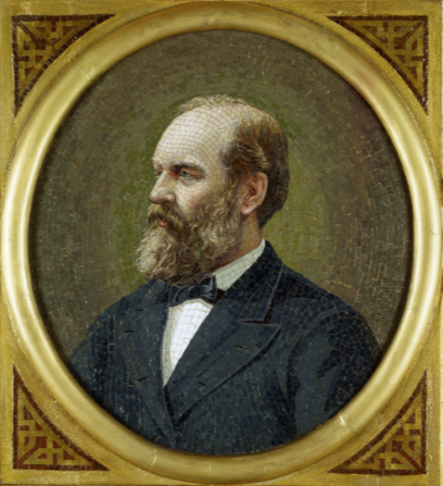 Picture1 colorized portrait of President Garfield