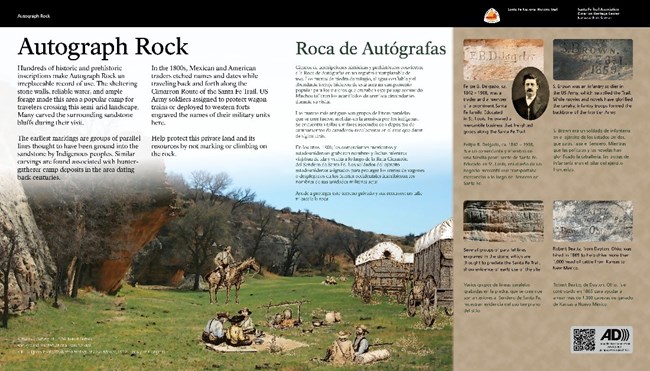 An intterpretive exhibit with full audio description available.