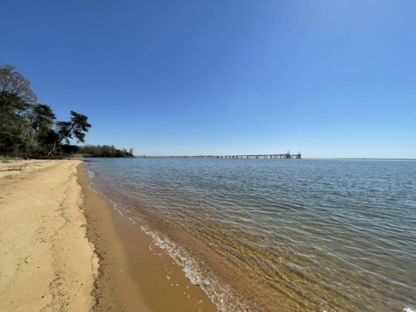 Image of the Chesapeake Bay from the shoreline at the Holly Beach Farm site. Image of the Chesapeake Bay from the shoreline at the Holly Beach Farm site.