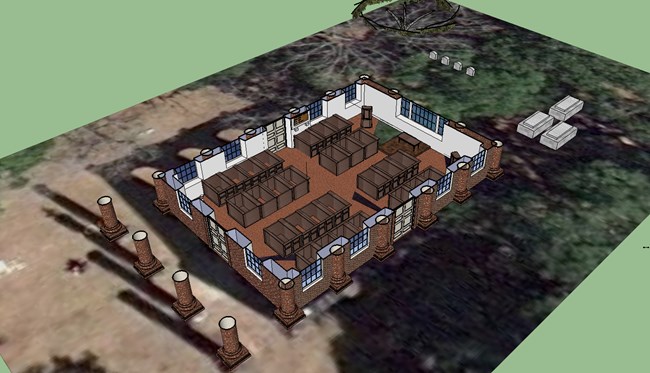 Student Rendering of the Plan Section. Student Rendering of the Plan Section.
