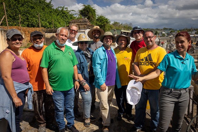 Group Photo in Manati Cemetery Group Photo in Manati Cemetery