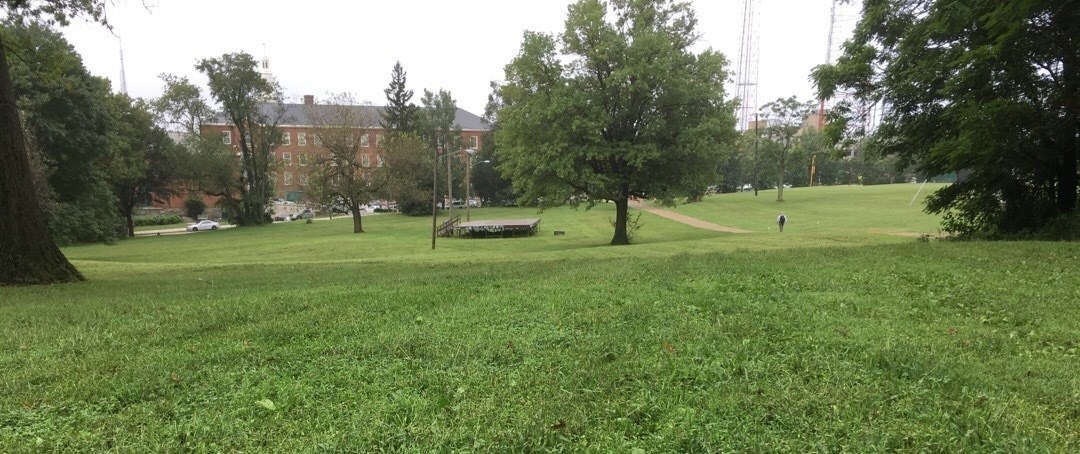 ROCR Fort Reno Walker on a sidewalk in a large grass field