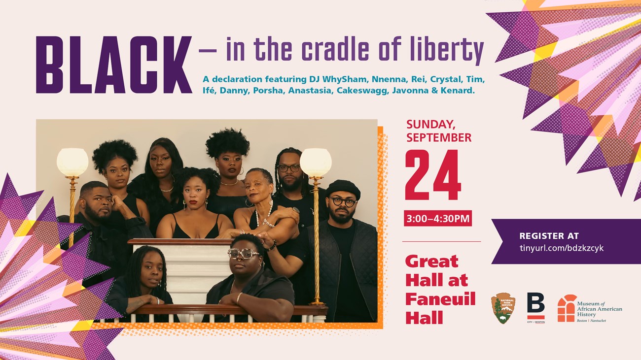 Raising-Voices-Festival_Graphic2023_Facebook_Version2_final Event graphic for "BLACK in the cradle of liberty."