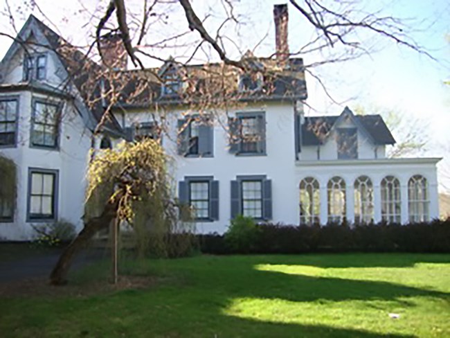 Exterior of Ringwood Manor.