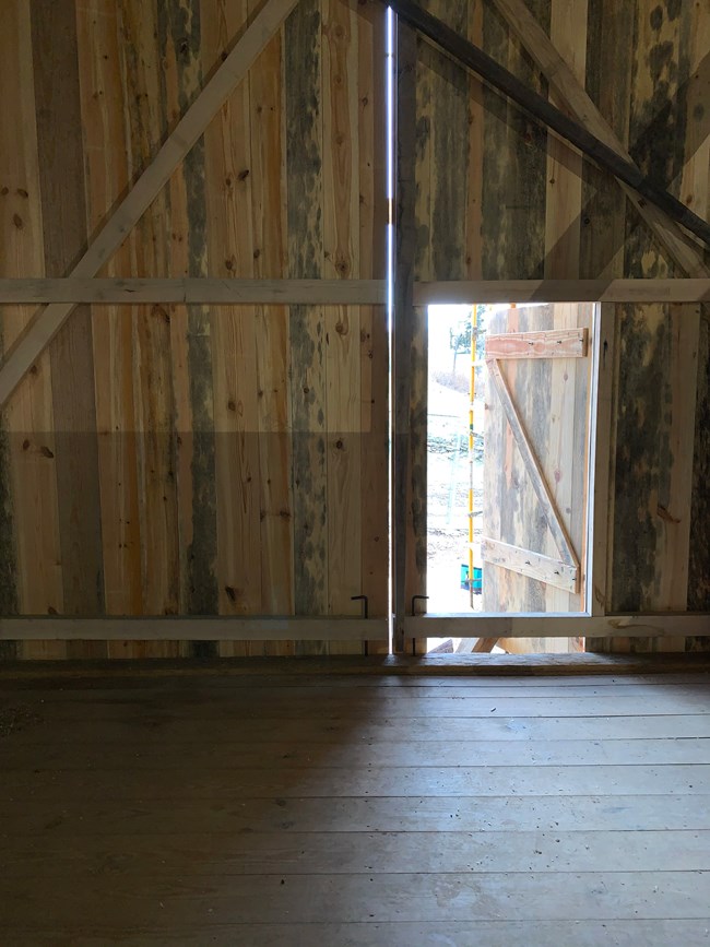 Open barn door