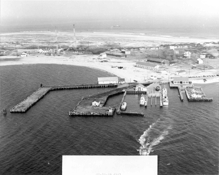 the northern tip of Sandy Hook from above