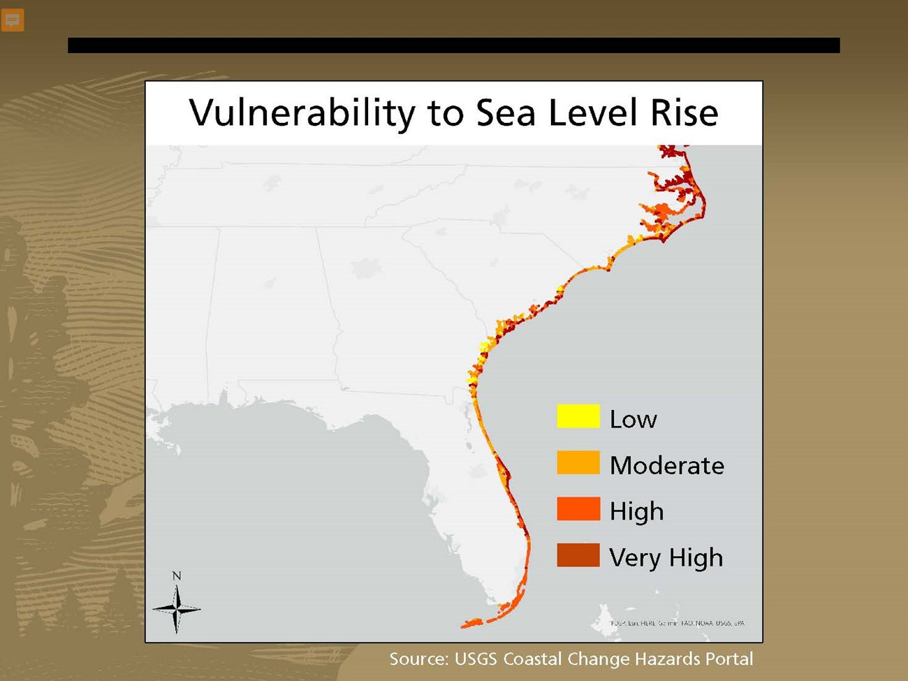 Scientists Training presentation - Schmidt Flynn_20220124 4 map of southern us with colors on the coastline