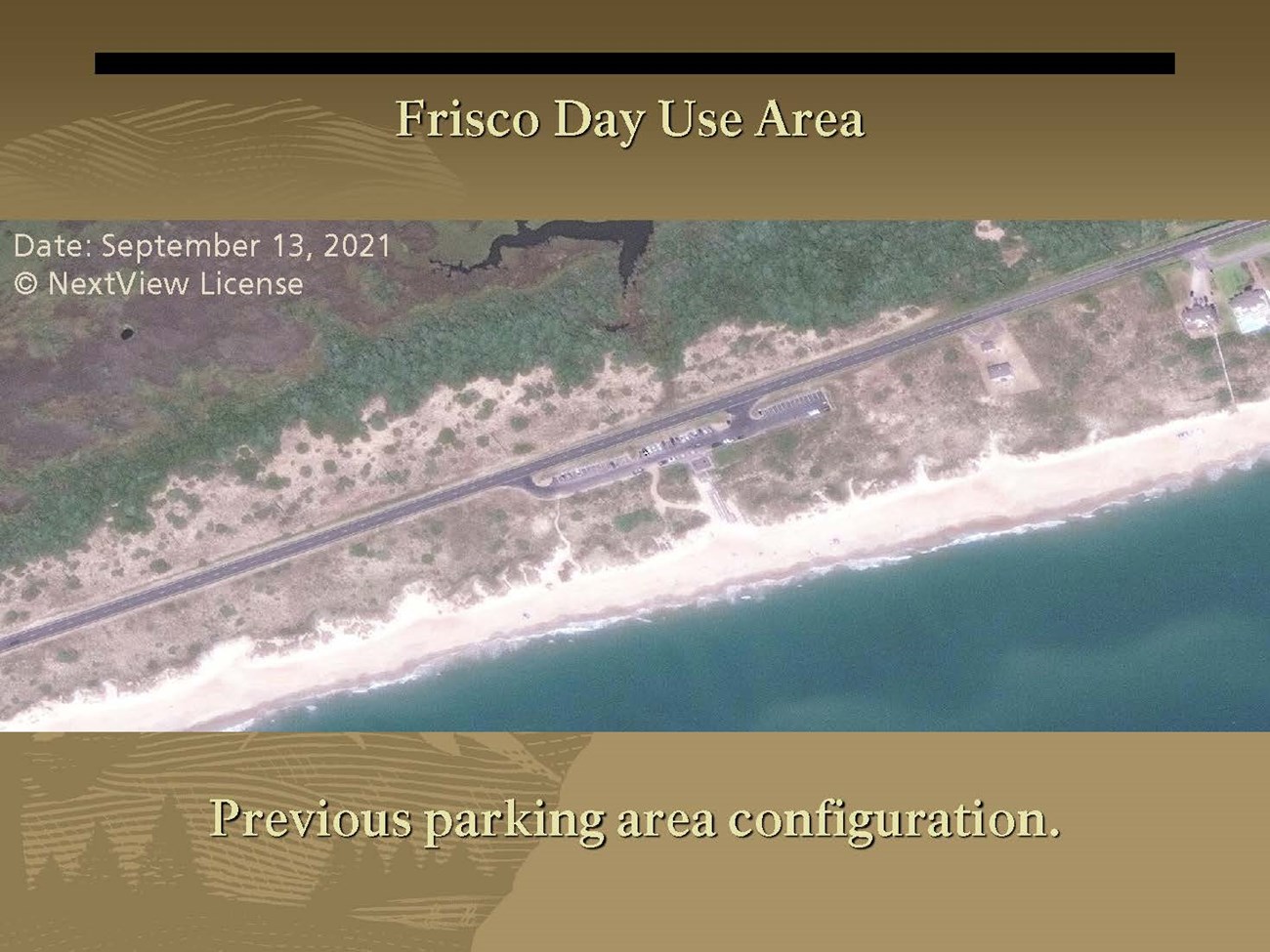 Scientists Training presentation - Schmidt Flynn_20220124_Page_22 aerial shot of the beach and parking area in the center